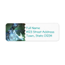 Hippo Return Address Mailing Label