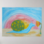 Hippo-Snail Canvas Print