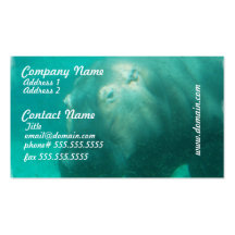 Hippo Under Water Business Cards