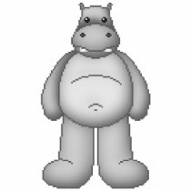 Hippo Wall Sculpture Acrylic Cut Outs