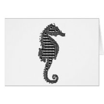 hippocampe cartes de vœux