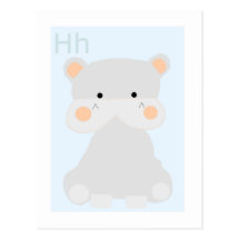 Hippopotame Carte Postale