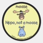 Hippopotame-non-un-orignaux ! autocollants