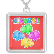 Hippopotames affamés collier