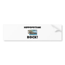 Hippopotami Rock Bumper Stickers