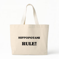 Hippopotami Rule Canvas Bags