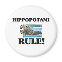 HIPPOPOTAMI Rule! Magnets