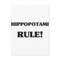 Hippopotami Rule Postcards