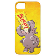 Hippopotamus Burping Loudly iPhone 5 Cases