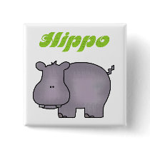 Hippopotamus Buttons