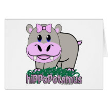 Hippopotamus Greeting Cards