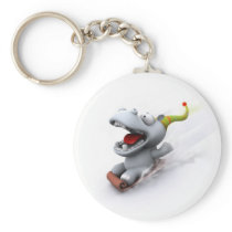 Hippopotamus Keychain