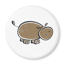 Hippopotamus Refrigerator Magnet