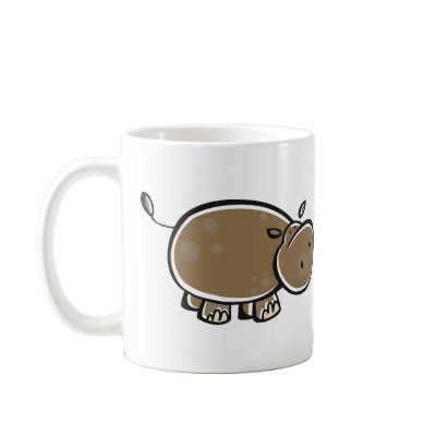 Hippopotamus Coffee Mugs by animalworld