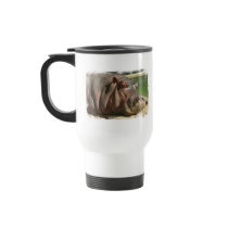 Hippopotamus Plastic Travel Mug