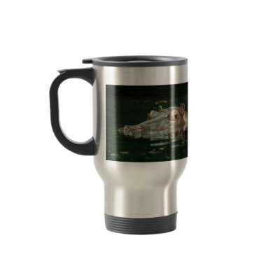 Hippopotamus Travel Mug by debsimonphotos