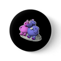 hippos in love pin