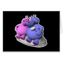hippos in love cards