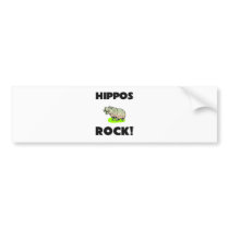 Hippos Rock Bumper Stickers