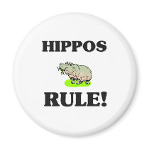 HIPPOS Rule! Fridge Magnets