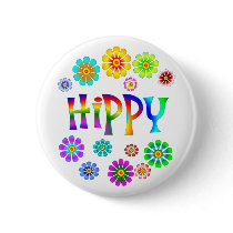 HIPPY PINBACK BUTTON