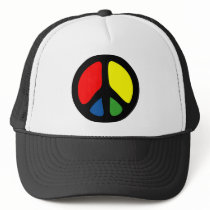 Hippy Groovy Peace Symbol Hats