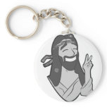 Hippy Jesus Key Chains