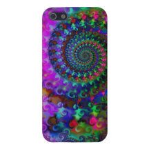 Hippy Rainbow Fractal Art Pattern iPhone 5 Case