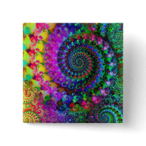 Hippy Rainbow Fractal Pattern