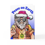 Hippy Santa Greeting Card