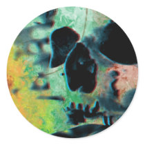 Hippy-Skull Stickers