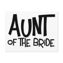 Hipster Aunt of the Bride Postcard