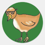 Hipster Bird Sticker