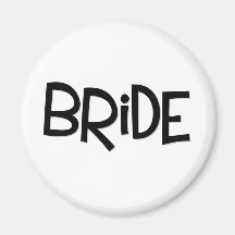 Hipster Bride Fridge Magnet