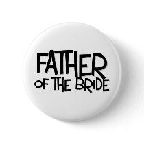 Hipster Father Bride Lite T Buttons