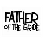 Hipster Father Bride Lite T Post Cards