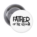 Hipster Father of the Groom Button