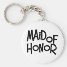 Hipster Maid of Honour Key Chains