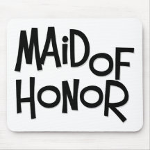 Hipster Maid of Honour Mousepads