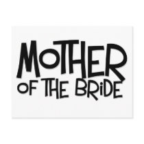 Hipster Mother of the Bride Postcard