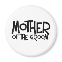 Hipster Mother of the Groom Refrigerator Magnet