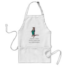 Hipster Otter Apron