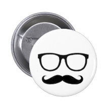 Hipster Pinback Buttons