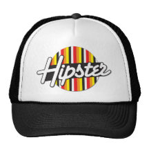 Hipster Rockabilly design Mesh Hats