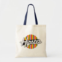 Hipster Rockabilly design Tote Bags