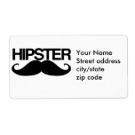 Hipster Stache Shipping Label