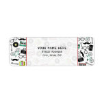 Hipster Themed Address Label