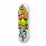 HIPTSTER FAT DADDY NEW SKOOL TATTOO LOTUS FLOWER SKATE BOARD