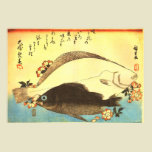 Hirame & Mebaru - Hiroshige's Japanese Fish Print posters