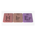 Hirer H-Ir-Er Hydrogen Iridium Erbium Rack Card Template